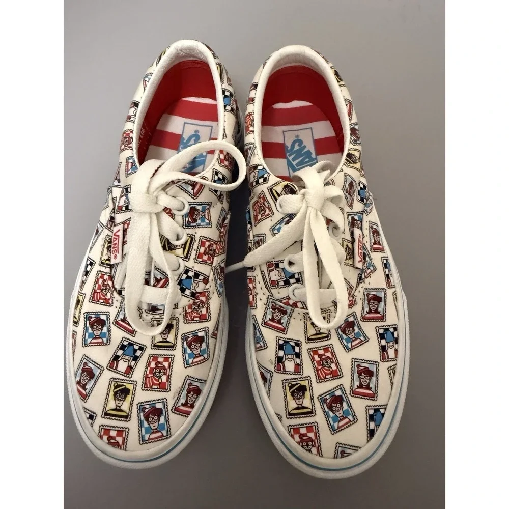 Vans x Where's Waldo Era Shoes kids size 2.0. SB19